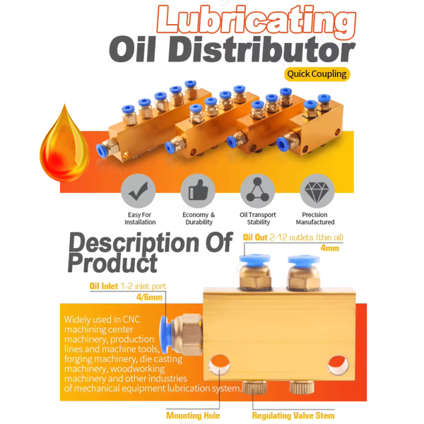 Фото - Розгалужувач регульований на 5 виходів діам. 6мм.