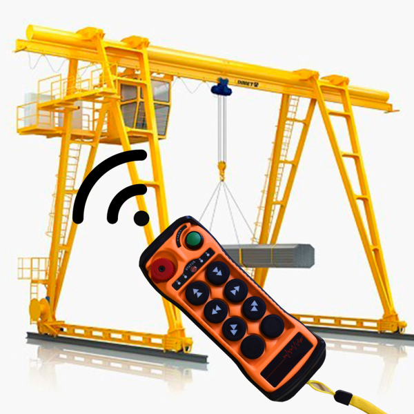 Фото - Комплект радіокерування краном Q602 (4 одинарні + 2 подвійні кнопки) AC110-460V