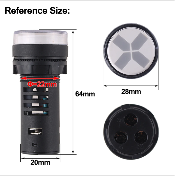 Фото - Лампа індикатор AD16-22WG черв.+зел. 2входи 24VAC/DC