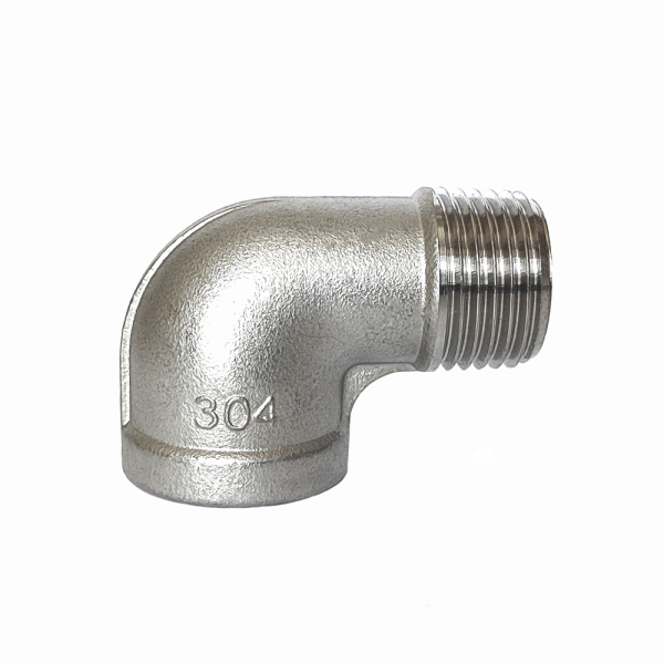 Фото - Коліно 90˚, н/ж SS304, зовнішня-внутрішня різьба G1/2F-G1/2F