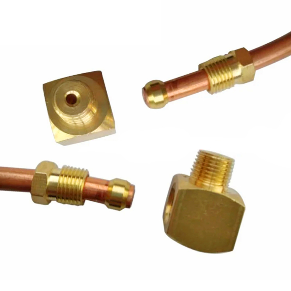 Фото - Фітинг латунний кутовий JM48 діам.4мм-М8х1