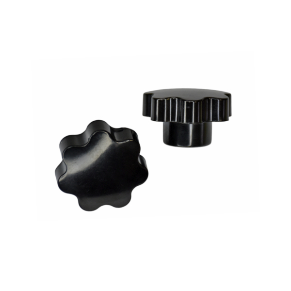 Фото - Ручка фіксатор бакелітова внутрішня різьба М10 діам.40мм