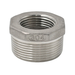 Фото - Футорка нержавіюча різьба зовнішня G3/4M – внутрішня G1/2F