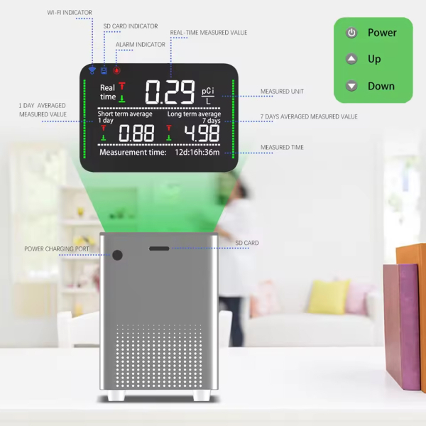 Фото - Прилад для вимірювання радону WiFi PT07