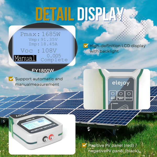 Фото - Цифровий тестер потужності фотоелектричних модулів EleJoy EY1800W