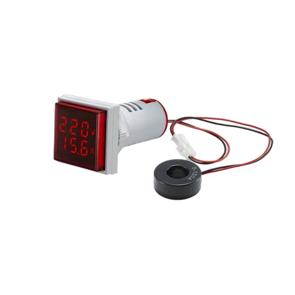 Фото - Цифровий індикатор AD101-22VAMS 60-500V. 0-100A (червоний)
