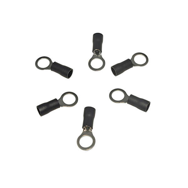 Фото - Кабельний наконечник кільцевий RV2-4L (чорний уп. - 100шт)