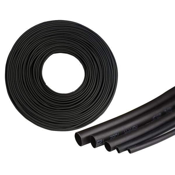 Фото - Термоусаджувальна трубка чорна діаметром 14.0мм усадка 2:1