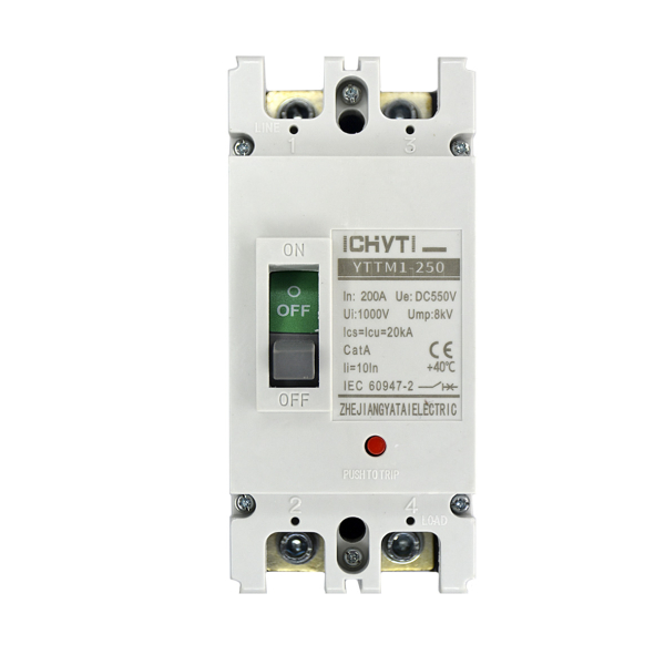 Фото - Автоматичний вимикач 2 полюси MCCB-250/PV2-200 DC 200A