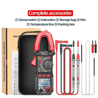 Фото - Струмові (токові) кліщі Aneng PN103 600V AC/DC Voltage, 600A AC/DC Current, NCV, мультиметр, LCD з підсвіткою