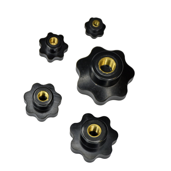 Фото - Ручка фіксатор бакелітова внутрішня різьба М16 діам.63мм