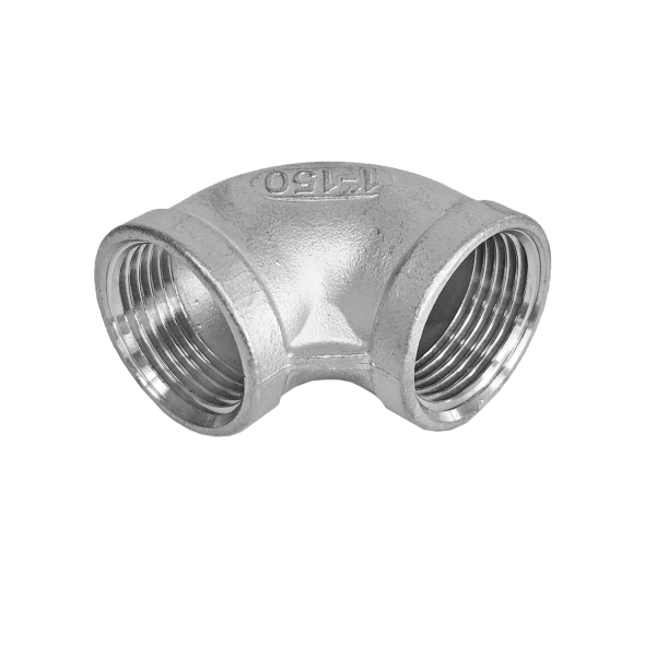 Фото - Коліно 90˚, н/ж SS304, внутрішня-внутрішня різьба  DN25 G1F-G1F