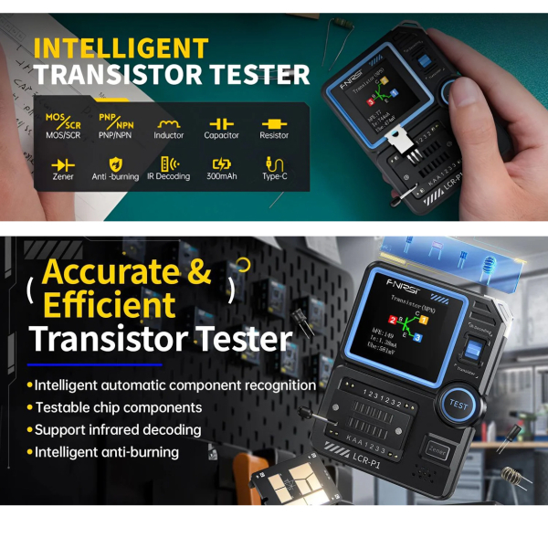 Фото - FNIRSI LCR-P1 тестер багатофункціональний