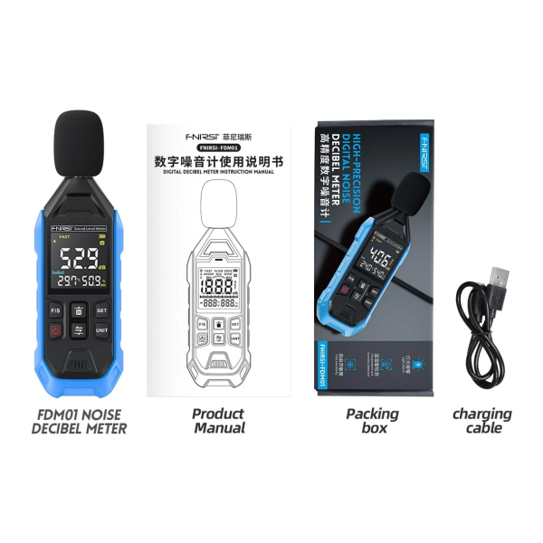 Фото - FNIRSI FDM01 цифровий шумомір/звукометр