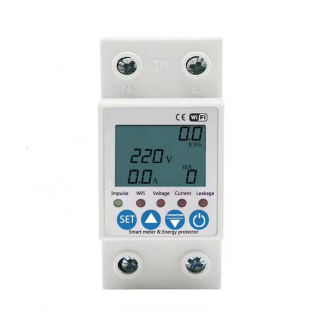 Фото - Лічильник електроенергії 1ф 63А WiFi Smart з розмикачем (без підсвітки)