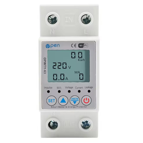 Фото - Лічильник електроенергії 1ф 63А WiFi Smart з розмикачем з підсвіткою