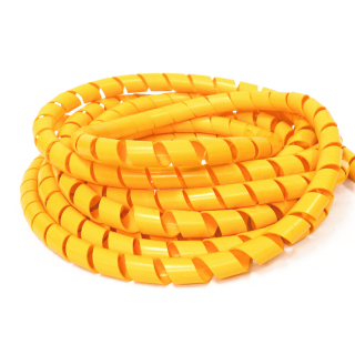 Фото - Спіральний захист жовтий PP HPS-8 діаметр застосування 8-12 мм.