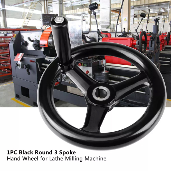 Фото - Штурвал-маховик верстатний 200мм 3х-спицевий