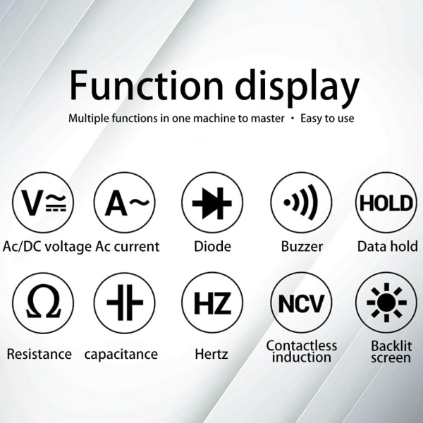 Фото - Струмові (токові) кліщі Aneng  ST181 600V AC/DC Voltage, 400A AC Current, NCV, мультиметр, LCD з підсвіткою