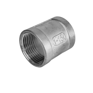 Фото - Муфта, н/ж SS304, внутрішня-внутрішня різьба DN25 G1"F – G1"F