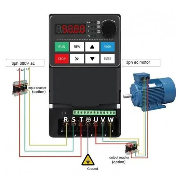Фото - Частотний перетворювач 380В 3фази векторний 0,75KW - DRIVER