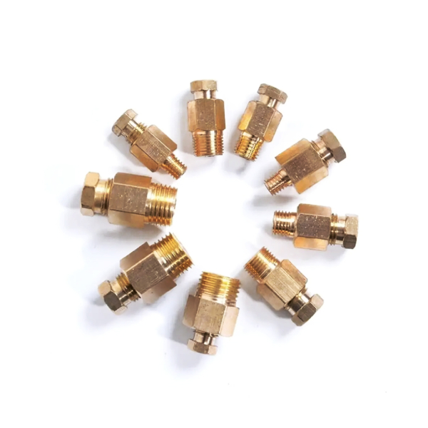 Фото - Фітинг латунний прямий JS48 діам.4мм-М8х1