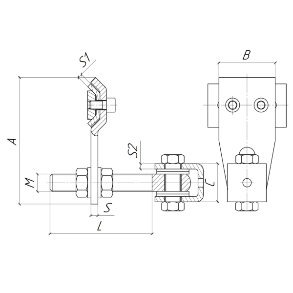 Фото - Петля регульована 2ступ. М16 (JL84A)