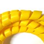 Спіральний захист жовтий PP HPS-12 діаметр застосування 12-16 мм.