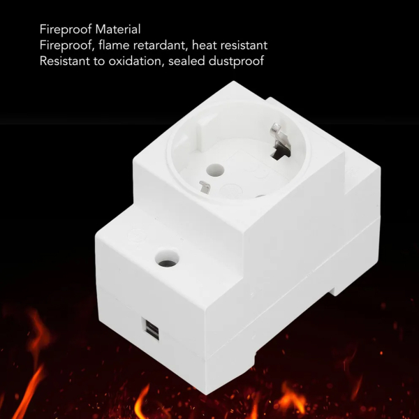 Фото - Розетка на DIN рейку EU 220V, 16А IP20