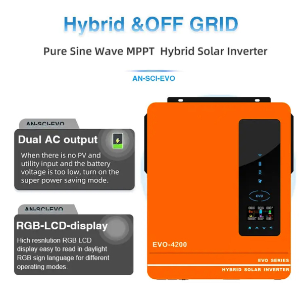 Фото - Гібридний  інвертер AN-SCI02-EVO-4200