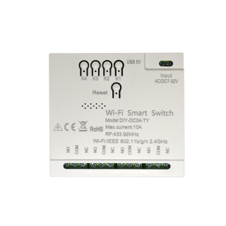 Фото - Tuya DIY-DC04-TY 10A WiFi 4канальний перемикач