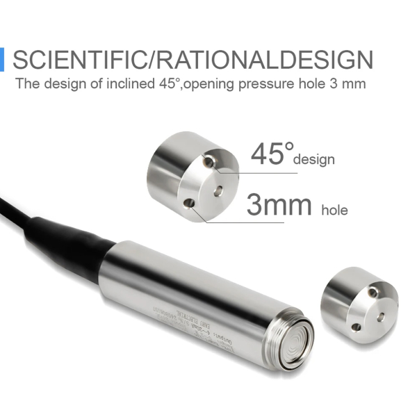 Фото - Датчик рівня рідини 0-1 метр, SS304, кабель 5м, 4-20mA
