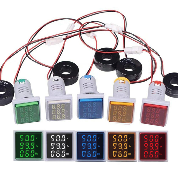 Фото - Цифровий індикатор AD101-22VAHZS 60-500V. 0-100A (білий)