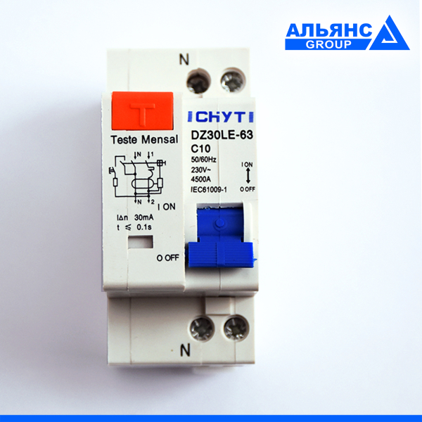 Фото - Диференціальний автоматичний вимикач 10А DZ30LE-63