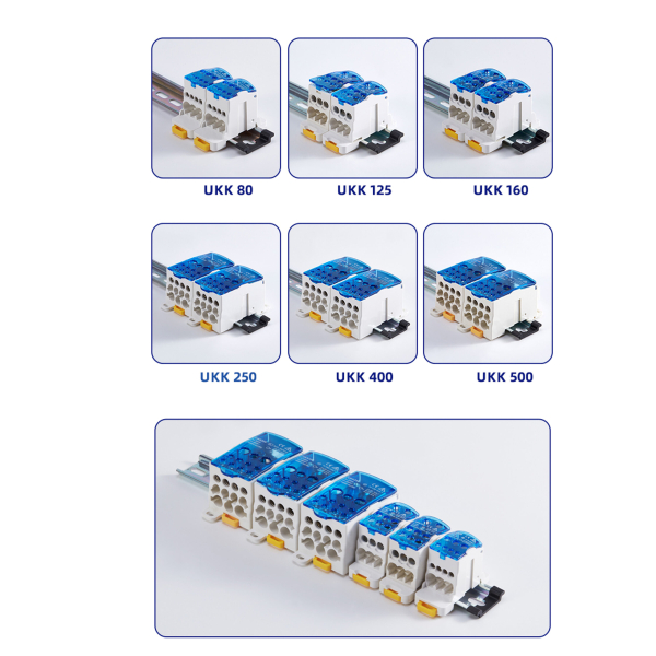 Фото - Блок розподільчий на DIN рейку UKK80A