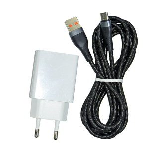 Фото - Блок живлення USB 18 Вт + Кабель USB type C 2м.