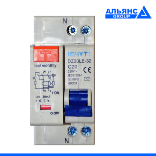 Фото - Диференціальний автоматичний вимикач 20А DZ30LE-32