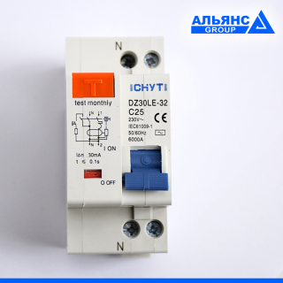 Фото - Диференціальний автоматичний вимикач 25А DZ30LE-32