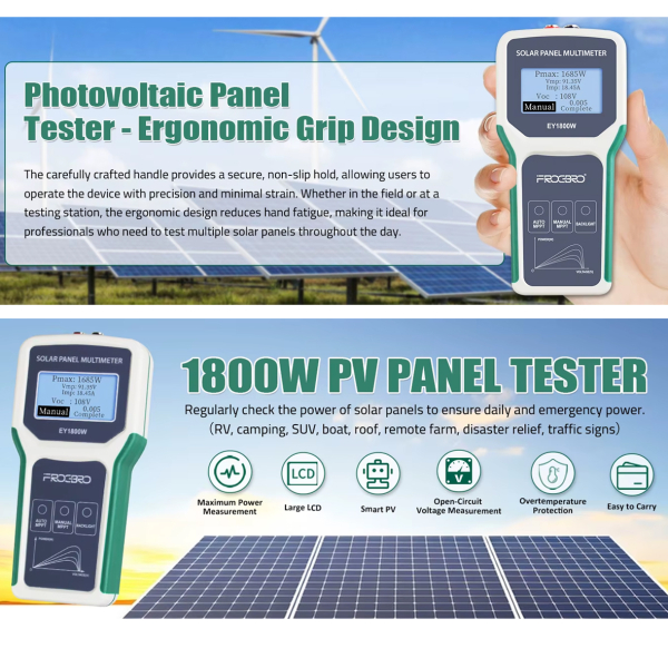 Фото - Цифровий тестер потужності фотоелектричних модулів EleJoy EY1800W