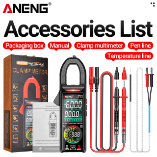 Фото - Струмові (токові) кліщі Aneng  ST213 600V AC/DC Voltage, 400A AC/DC Current, NCV, мультиметр, кольор. дисплей, True RMS