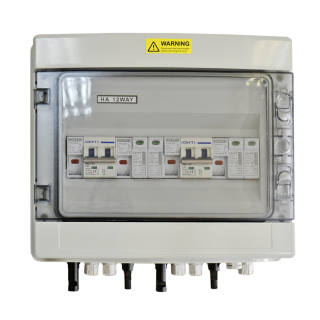 Фото - Сонячна фотоелектрична система захисту 2вх/2вих 32А/600VDC струм напруга блискавкозахист IP65