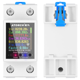 Фото - Лічильник електроенергії 1ф 100А WiFi Smart з розмикачем ATORCH GR2PWS з кольоровим дисплеєм