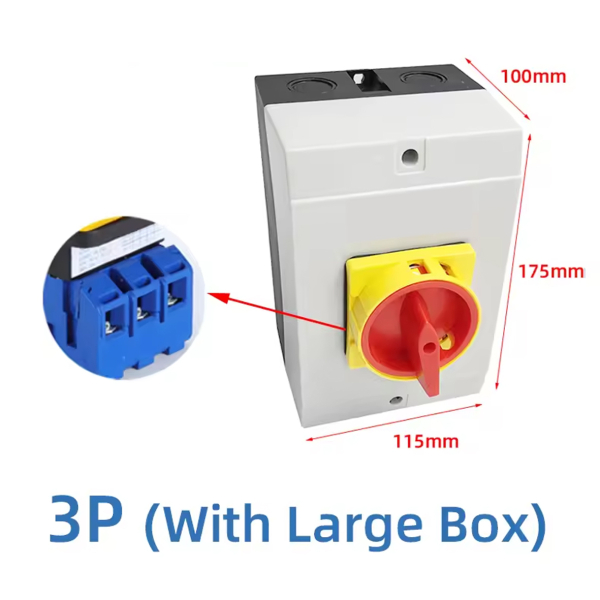 Фото - Кулачковий перемикач 3 полюси 100А 380В