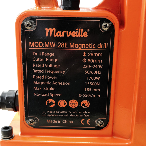 Фото - Дриль на магнітній підошві MW-28E 1700W з поворотною підошвою