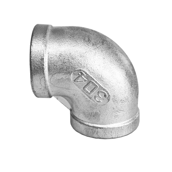 Фото - Коліно 90˚, н/ж SS304, внутрішня-внутрішня різьба  DN25 G1F-G1F