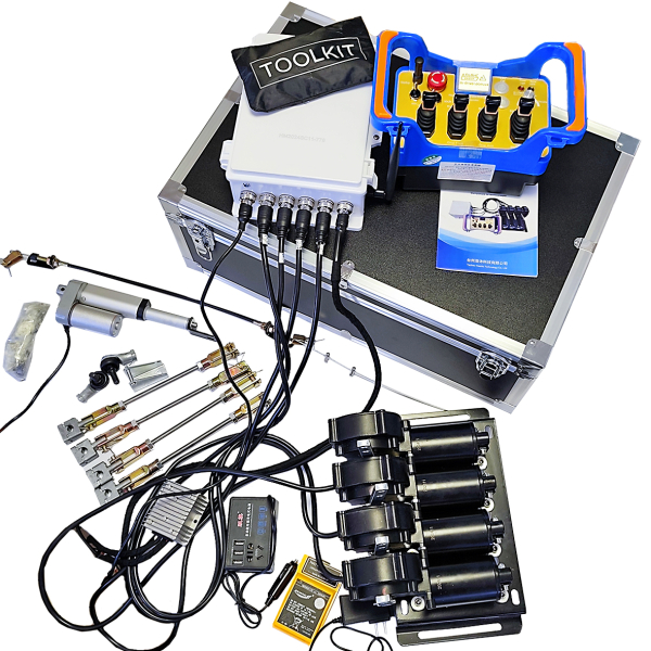 Фото - Комплект радіоуправління пропорційний з сервоприводами (4 джойстики + 1) DC 12-24V