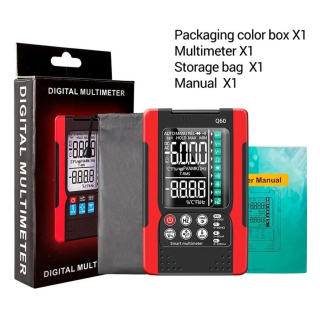 Фото - Мультиметр Aneng Q60 750V AC/ 600V DC Voltage, NCV, LCD з підсвіткою, True RMS, Smart, голосове управління