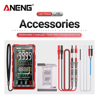 Фото - Мультиметр Aneng 622B 1000V AC/DC Voltage, 10A AC/DC Current, NCV, VA кольоров.дисплей, True RMS, Smart, лазерний індикатор