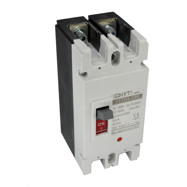 Фото - Автоматичний вимикач 2 полюси MCCB-250/PV2-250 DC 250A