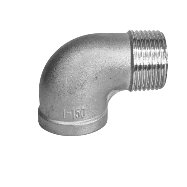 Фото - Коліно 90˚, н/ж SS304, зовнішня– внутрішня різьба DN25 G1"F - G1"M